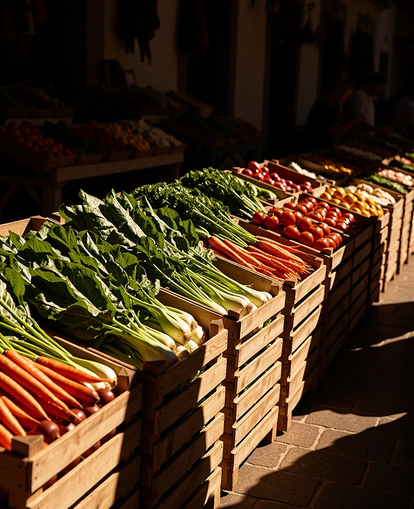 Verduras frescas de mercado